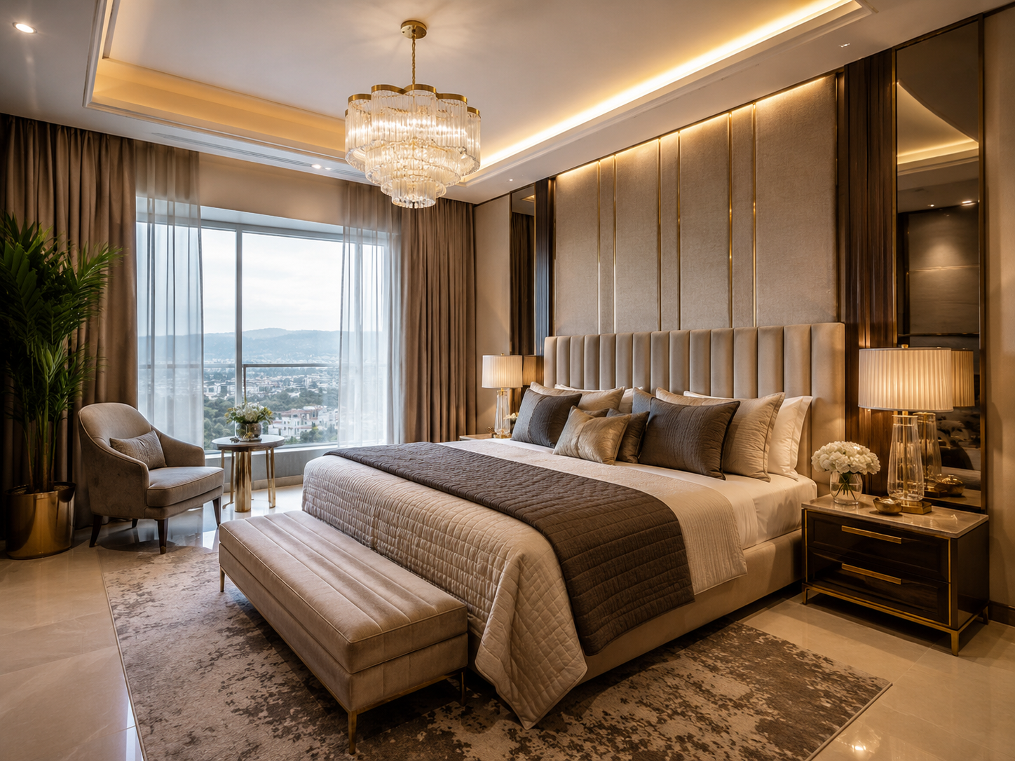 Luxury Master Bedroom interior by Casa Art