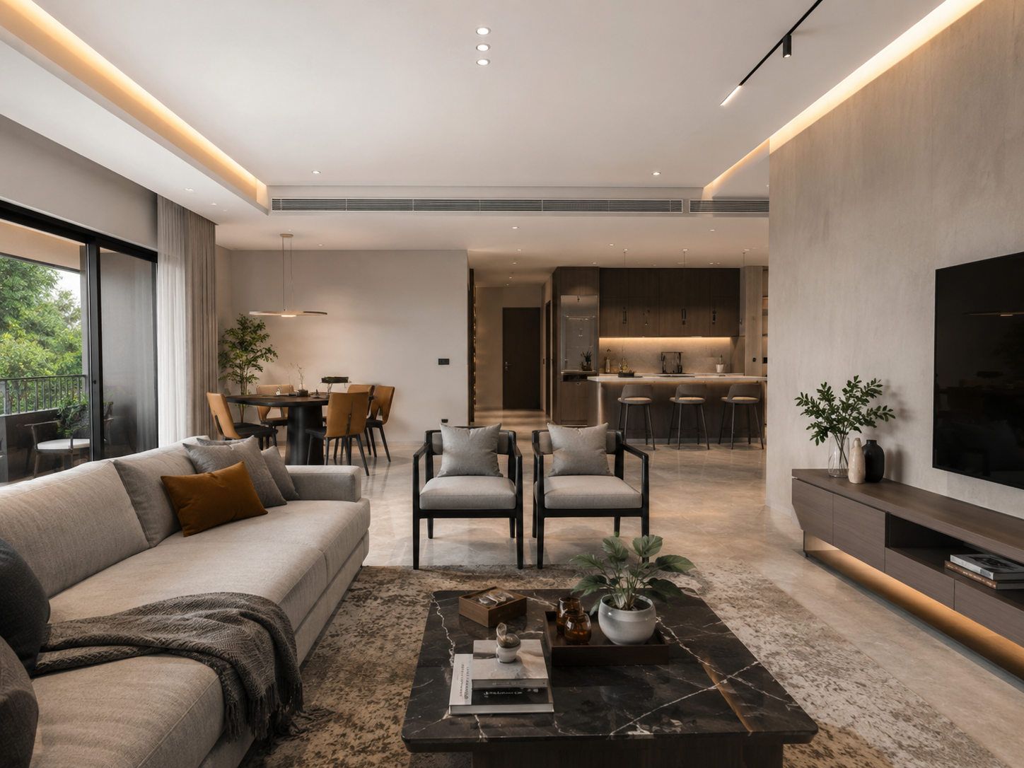 Modern Minimalist Apartment interior by Casa Art